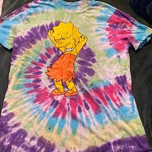 Lisa Simpson tie dye shirt